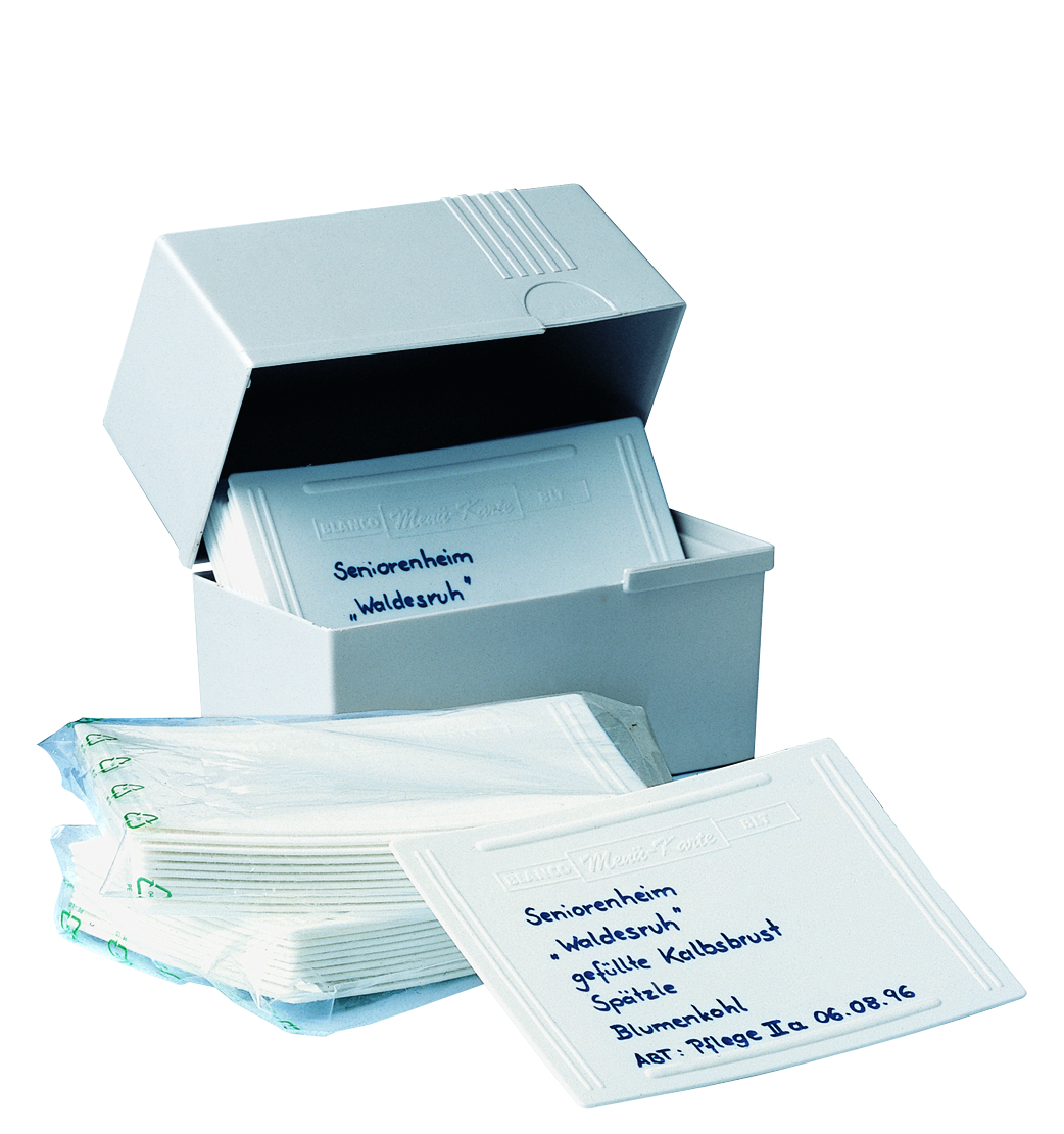 Kartenbox für BLANCOTHERM-Menükarten - Menükartenbox