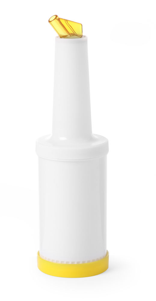 Dosierflasche, gelb, 0.8 Liter, (D)90x(H)300 mm, Polyethylen