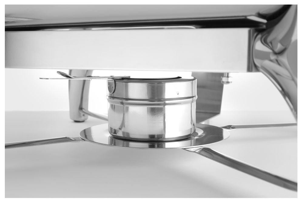 Chafing Dish GN 2/3, Set mit Untergestell hochglanz Finish, induktionstauglich