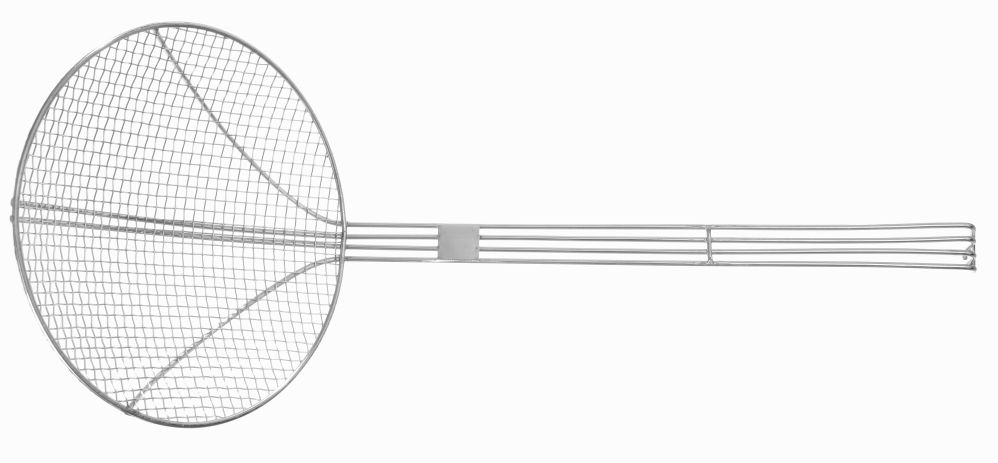 Frittierlöffel mit verstärktem Drahtgriff, (D)220x(L)540 mm, Edelstahl