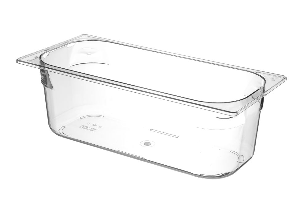 Eiscreme Behälter Polykarbonat, transparent 360x250x(H)80